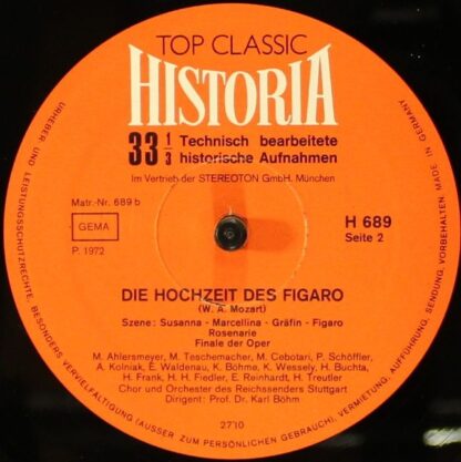 Top Classic Historia H-687/H-688/H-689 - Die Hochzeit Des Figaro - Image 10