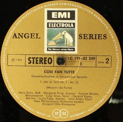 His Master's Voice 1 C 191-02249 / 52 - Cosi Fan Tutte - Image 5
