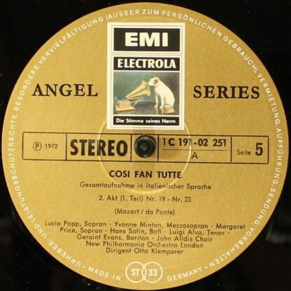 His Master's Voice 1 C 191-02249 / 52 - Cosi Fan Tutte - Image 8