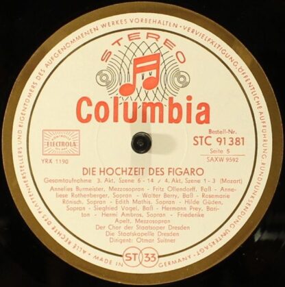 Columbia STC 91 379/81 - Die Hochzeit Des Figaro - Image 8
