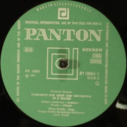 Panton 81 0694-1011 - Concerto For Concerto For Clarinet And Orc - Image 3