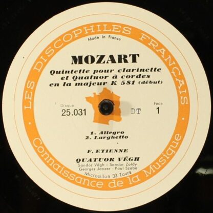 Les Discophiles Français 325.031 - Quintette Pour Clarinette E Q - Image 3