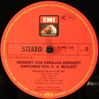 EMI F 666 150/52 - 6 Sinfonien: Nr. 35 "Haffner", Nr. 36 "Linzer - Image 5