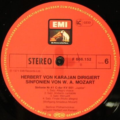 EMI F 666 150/52 - 6 Sinfonien: Nr. 35 "Haffner", Nr. 36 "Linzer - Image 6