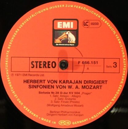 EMI F 666 150/52 - 6 Sinfonien: Nr. 35 "Haffner", Nr. 36 "Linzer - Image 8