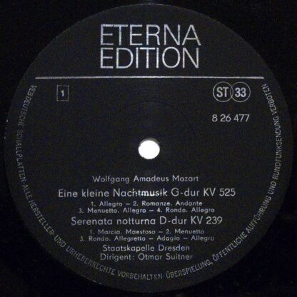 Eterna 8 26 477 - Eine Kleine Nachtmusik G-Dur KV 525 / Serenata - Image 3