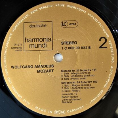 Deutsche Harmonia Mundi 1C 065-99 822 - Sinfonien KV 181, 182, 2 - Image 4