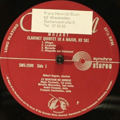 Concert Hall SMS 2599 - Clarinet Quintets - Image 4