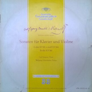 Deutsche Grammophon LPM 18323 - Sonaten Für Klavier Und Violine