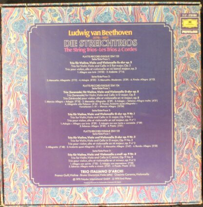 Deutsche Grammophon 2733 004 - Beethoven Edition: Die Streichtri - Image 2