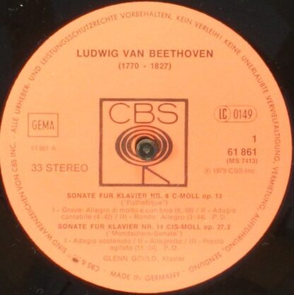 CBS 61 861 - Sonaten Für Klavier - Image 3
