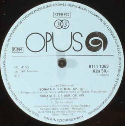 Opus 9111 1363 - Sonate Nr. 5 C-Moll, Op. 10/1; Sonate Nr. 6 F-D - Image 3