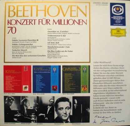 Deutsche Grammophon 2554 001 - Konzert Für Millionen 70 - Image 2