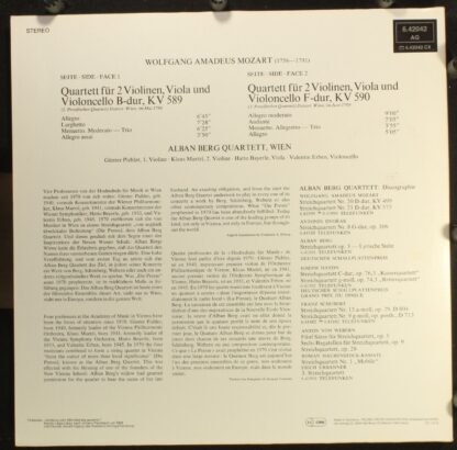 Telefunken 6.42042 AW - Streichquartette Nr. 22 KV 589 & Nr. 23 - Image 2