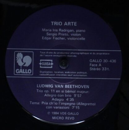 Gallo (4) 30 - 436 - Trio Op. 11 En Si Bémol Majeur / Trio Op. 7 - Image 3