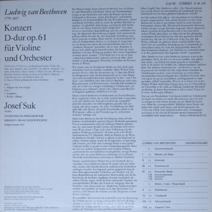 Eterna 8 26 220 - Konzert Für Violin Und Orchester D-dur Op. 61 - Image 2