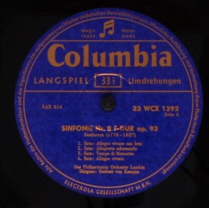 Columbia WCX 1391/92 - IX. Sinfonie D-moll / VIII. Sinfonie F-du - Image 6