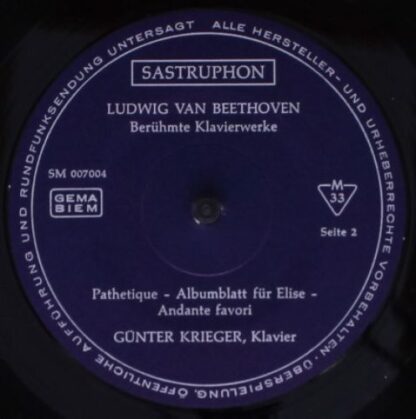 Sastruphon SM 007 004 - Berühmte Klavierwerke - Image 4