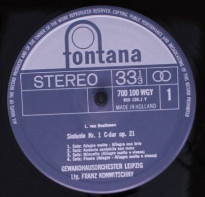 Fontana K 71 BA 600 - Sämtliche Sinfonien Gewandhausorchester Le - Image 3