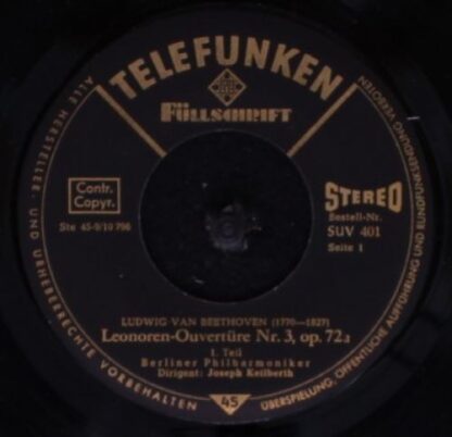 Telefunken SUV 401 - Leonoren-Ouvertüre Nr. 3 Op. 72a - Image 3