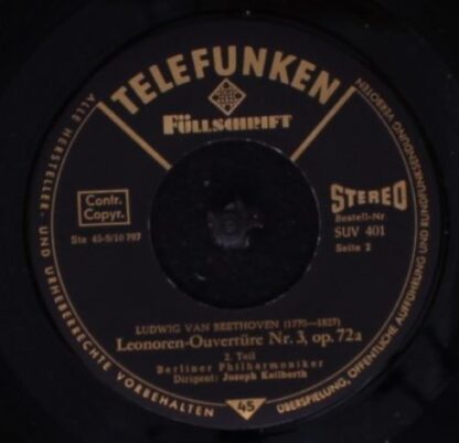 Telefunken SUV 401 - Leonoren-Ouvertüre Nr. 3 Op. 72a - Image 4