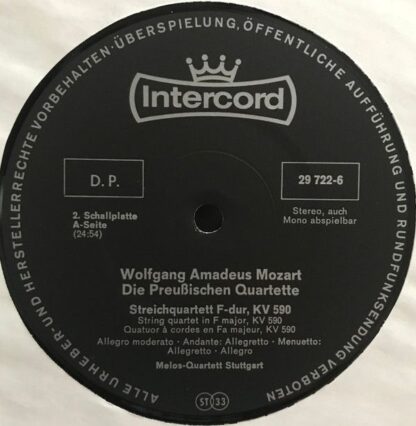 Intercord 29 722-6 Z/1-2 - Die preussischen Quartette - Image 5