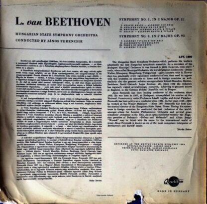 Qualiton LPX 1200 - Symphonies No. 1 And No. 8 - Image 2