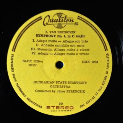 Qualiton LPX 1200 - Symphonies No. 1 And No. 8 - Image 3