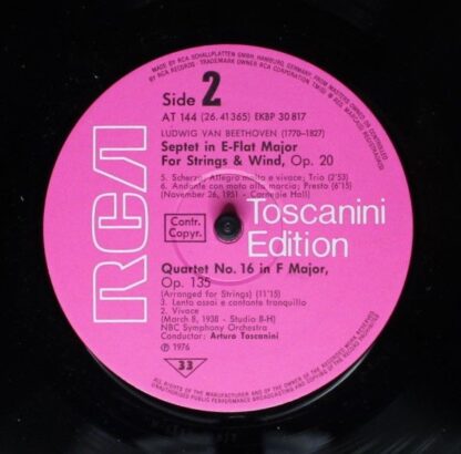 RCA Victrola AT 144 - Ludwig van Beethoven- Arturo ToscaniniAnd - Image 4