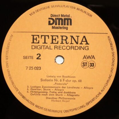 Eterna 7 25 023 - Sinfonie Nr. 6 F-dur Op. 68 Pastorale - Image 4