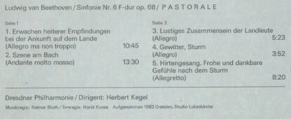 Eterna 725 023 - Sinfonie Nr. 6 F-dur Op. 68 Pastorale - Image 3
