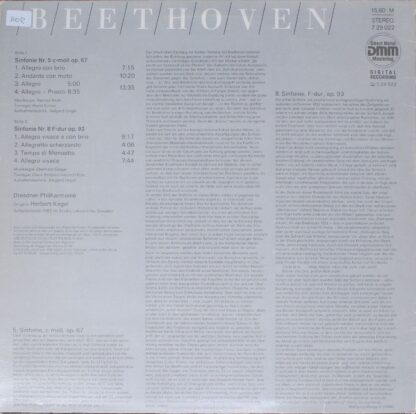 Eterna 7 29 022 - Sinfonie Nr. 5 C-moll Op. 67 / Sinfonie Nr. 8 - Image 2