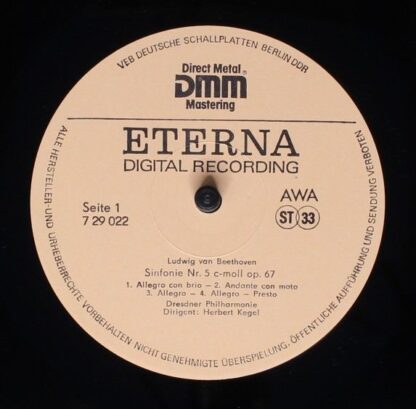 Eterna 7 29 022 - Sinfonie Nr. 5 C-moll Op. 67 / Sinfonie Nr. 8 - Image 3