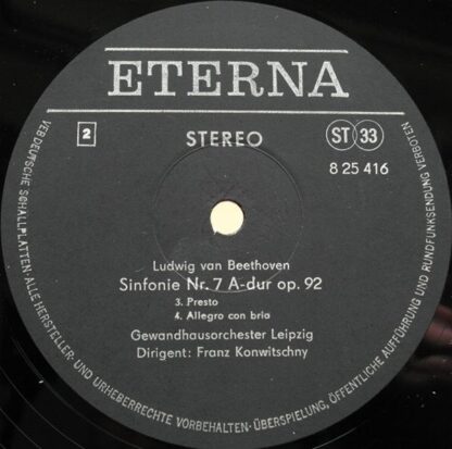 Eterna 8 25 416 - Ludwig van Beethoven- Gewandhausorchester Leip - Image 4
