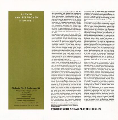 Eterna 8 20 417-418 - Ludwig van Beethoven- Gewandhausorchester - Image 2