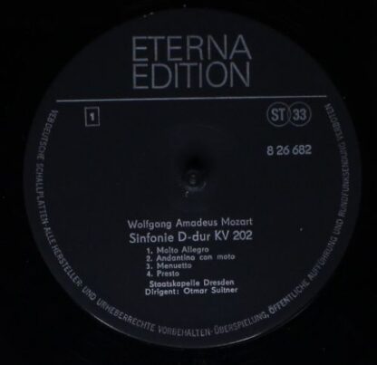 Eterna 8 26 682 - Sinfonie D-dur KV 202 / Sinfonie D-dur KV 297 - Image 3