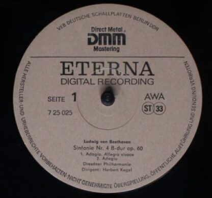 Eterna 7 25 025 - Sinfonie Nr. 4, Sinfonie Nr. 9 - Image 4
