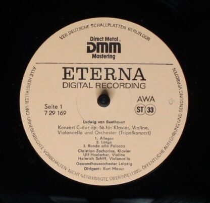 Eterna 7 29 169 - Tripelkonzert / Violinromanzen - Image 3