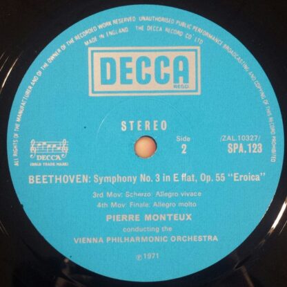 DECCA SPA 123 - Symphony No.3 "Eroica" - Image 4