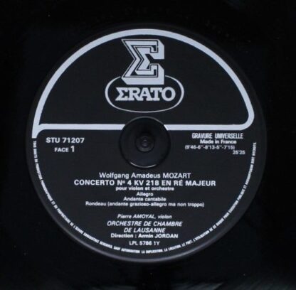 Erato STU 71207 - Deux Concertos Pour Violon (Nº4 KV 218 En Re M - Image 5