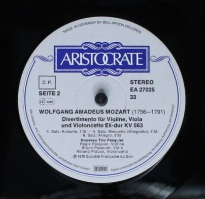 Aristocrate EA 27025 - Divertimento Für Violine, Viola Und Violo - Image 4
