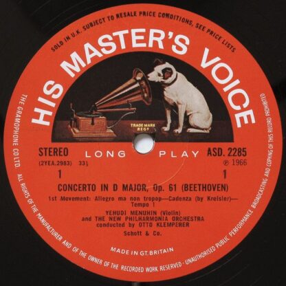 His Master's Voice ASD 2285 - Violin Concerto - Image 3