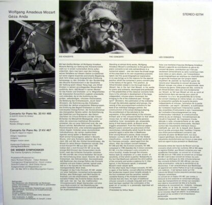 Supraphon 62794 - Concerto No.20 KV 466 - Concerto No.21 KV 467 - Image 3