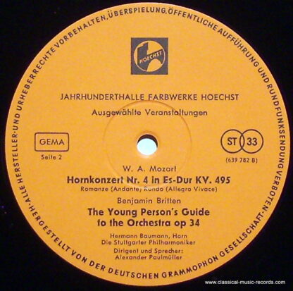 Hoechst 639 782 - The Young Person's Guide To The Orchestra - Image 3