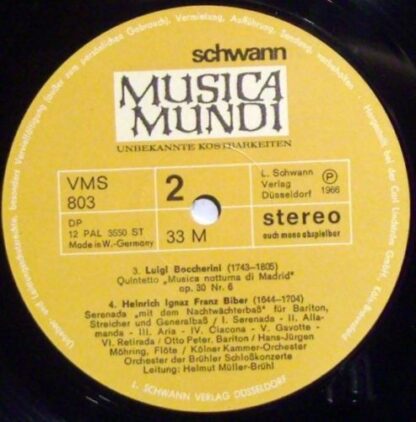 Schwann Musica Mundi VMS 803 - Heitere Serenaden - Image 7