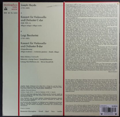 Bärenreiter-Musicaphon BM 30 SL 1214 - Cellokonzert C-Dur / Cell - Image 2
