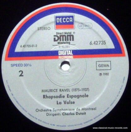 DECCA 6.42735 - Maurice Ravel Bolero - Image 3