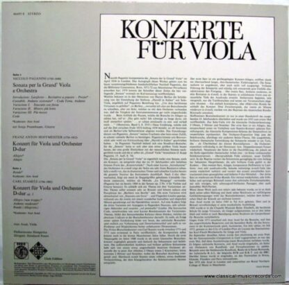 Telefunken 66 695 8 - Konzerte Für Viola - Image 2