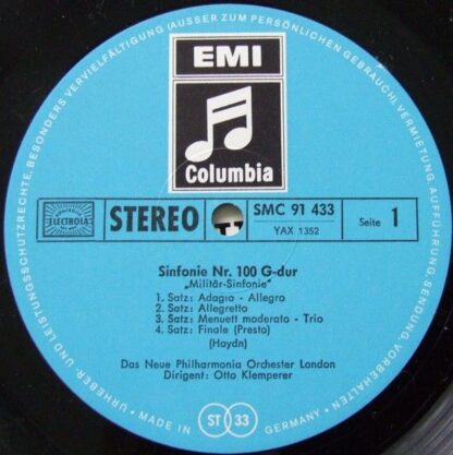 Columbia SMC 91 433 - Sinfonie Nr. 100 G-dur "Militär" / Sinfoni - Image 4