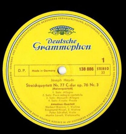 Deutsche Grammophon 138 886 SLPM - Kaiserquartett (Emperor) / Ja - Image 3